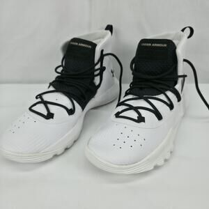 Under Armour SC 3ZERO II Womens Size 8 White Black Curry Basketball Shoes